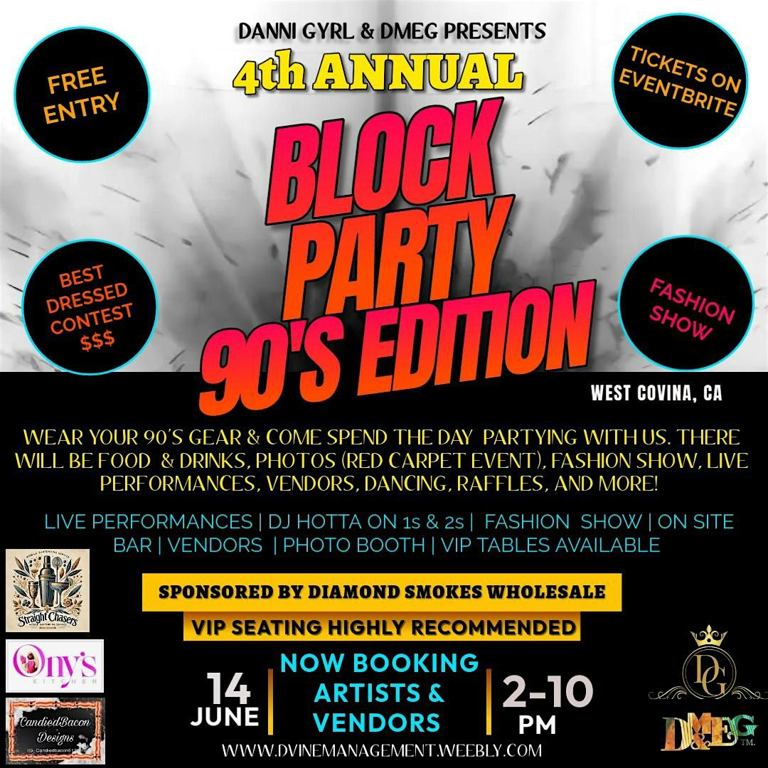 4th Annual DMEG Block Party, 14 June | Event in La Puente | AllEvents