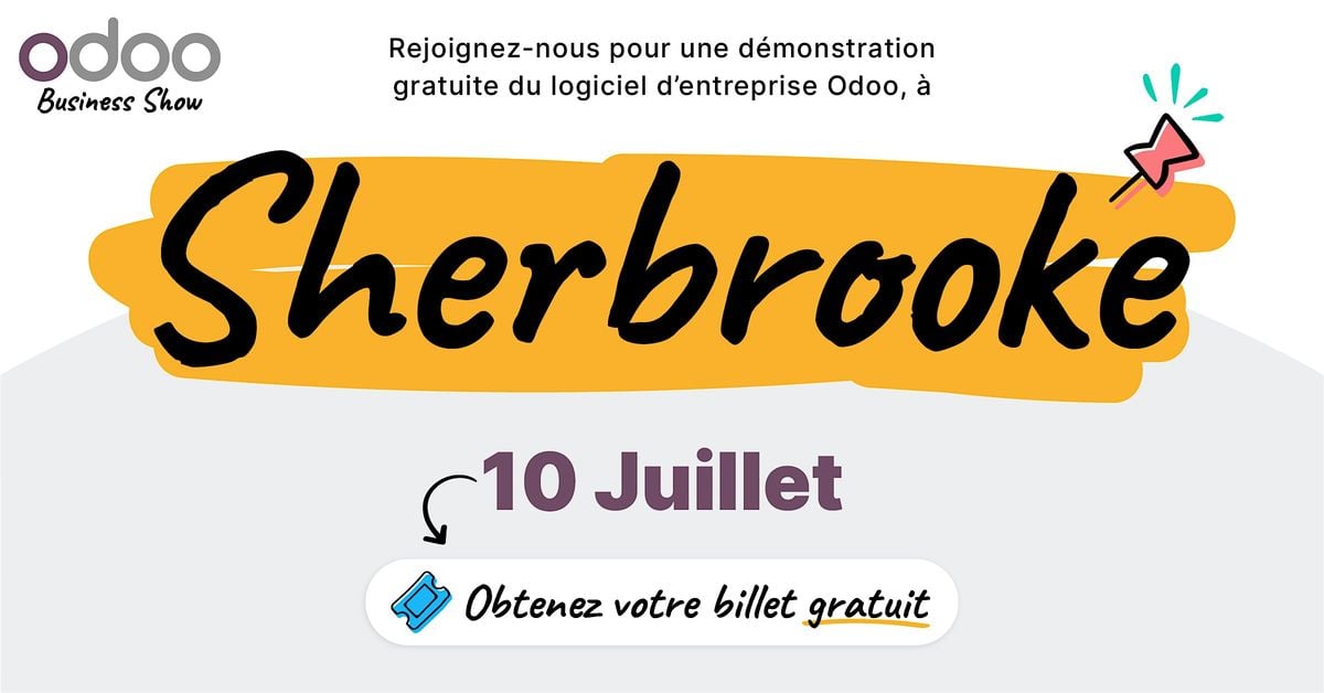 Odoo Business Show - Sherbrooke, Quebec, 10 July | Event in Sherbrooke | AllEvents