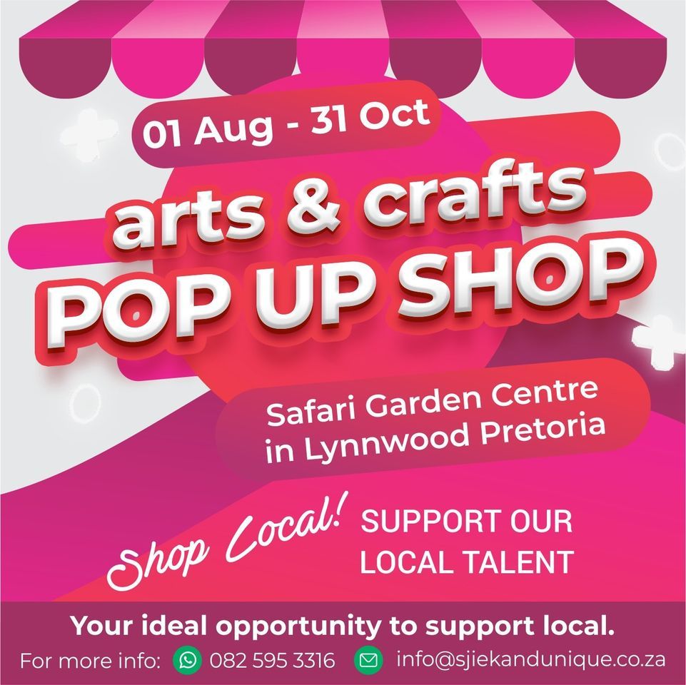 Arts & Crafts Indoor market. , Safari Garden Centre, Pretoria, August 1