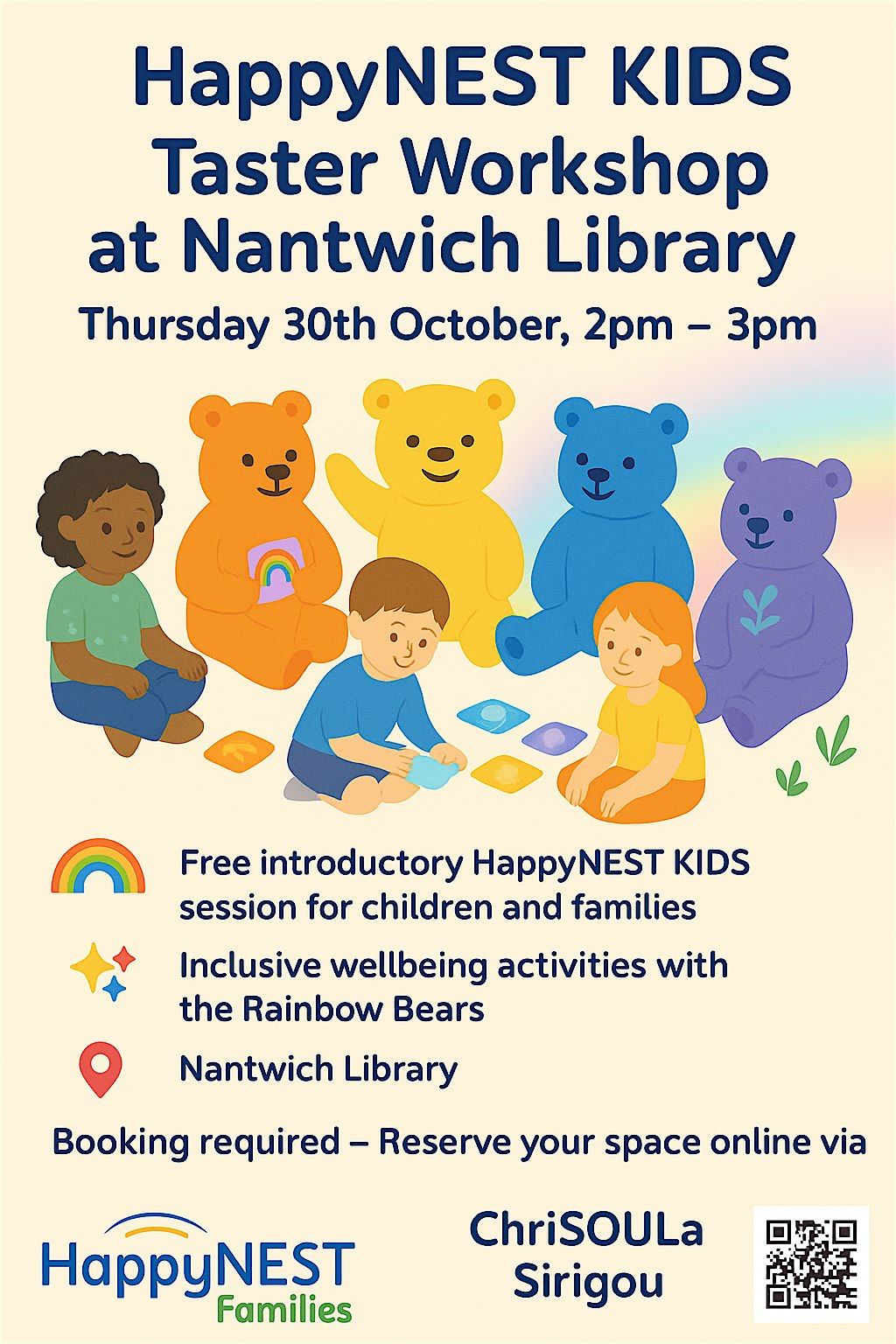 HappyNEST KIDS Taster Workshop at Nantwich Library, 30 October | Event in Nantwich | AllEvents