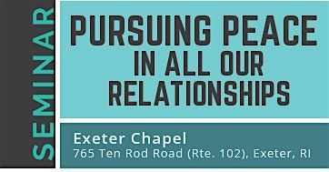 Pursuing Peace in All our Relationships, 3 May | Event in Exeter | AllEvents