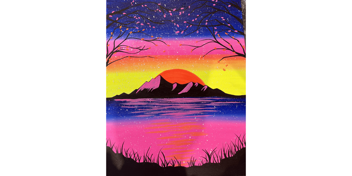 Electric Sunset  - Paint and Sip in Tyler | Classpop!™, 1 August | Event in Tyler | AllEvents