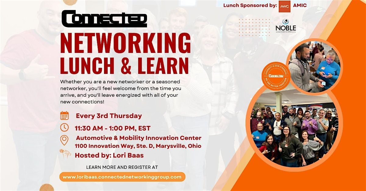 Networking Lunch & Learn Event - CONNECTED Marysville, 17 July | Event in Marysville | AllEvents