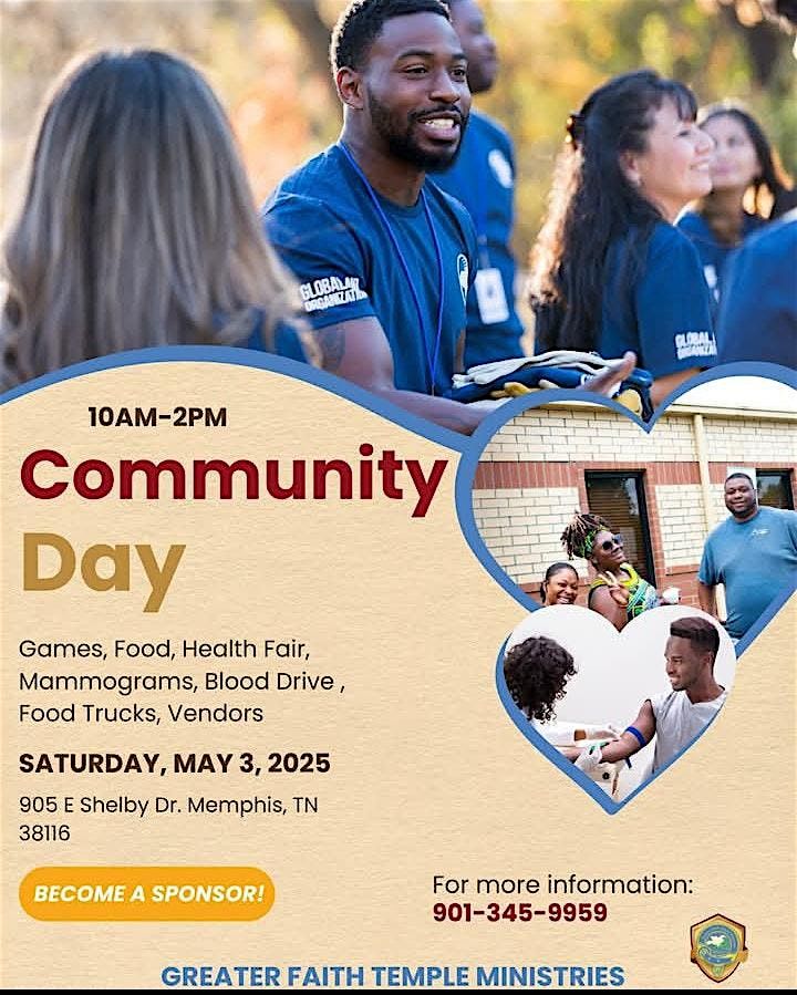 Annual Community day, 3 May | Event in Memphis | AllEvents