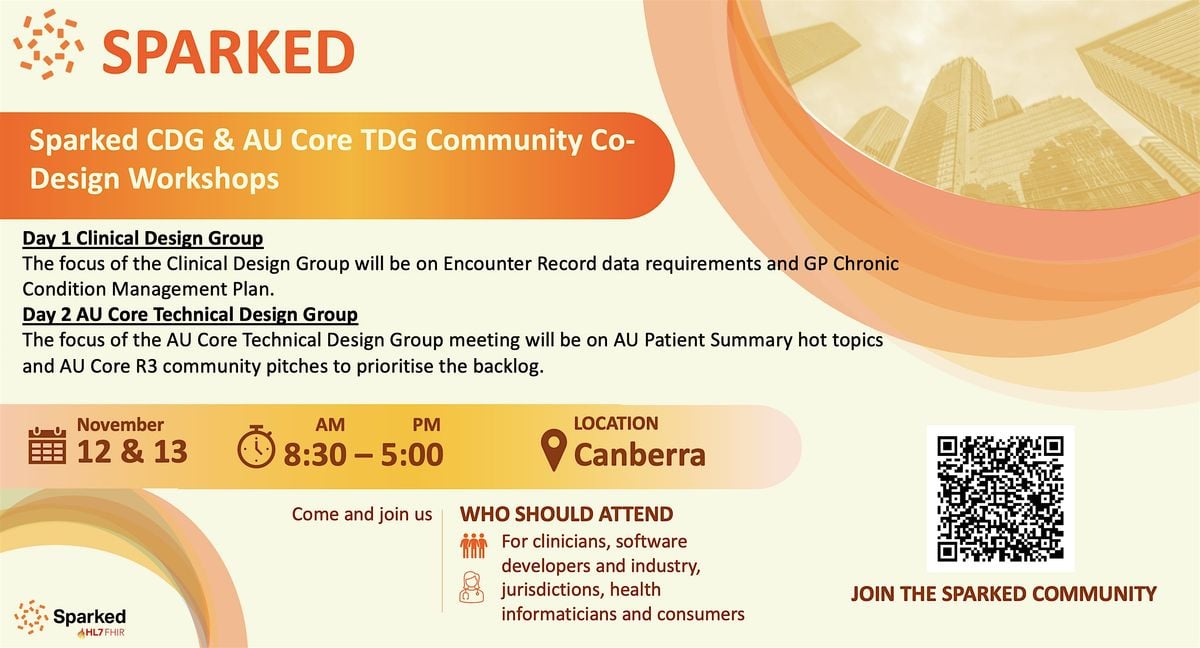 Sparked CDG & AU Core TDG Community Co-Design Workshops, 12 November | Event in Canberra | AllEvents
