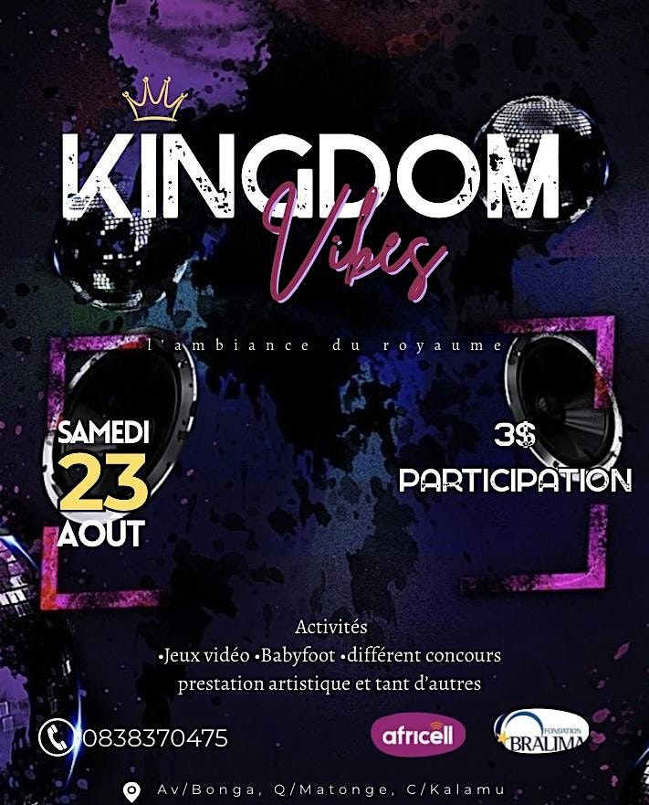 Kingdom vibes, 23 August | Event in Kinshasa | AllEvents