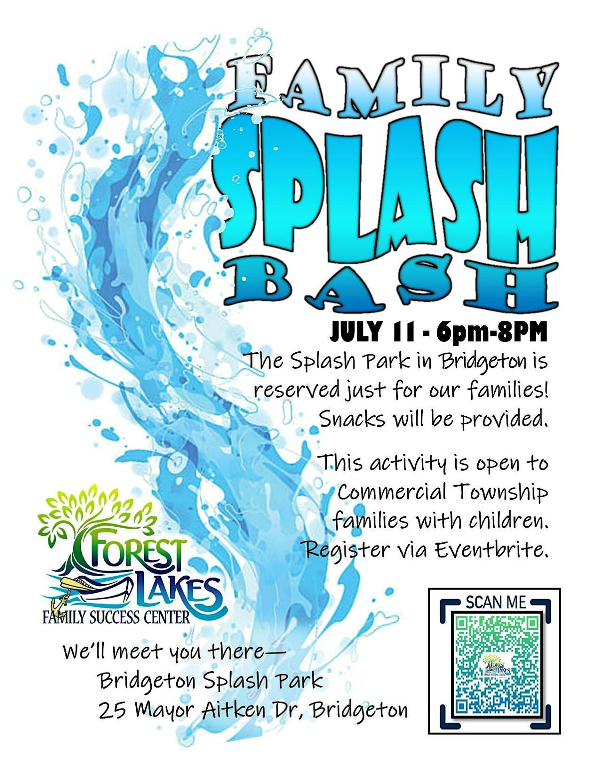 Splash Bash at the Splash Park, 11 July | Event in Bridgeton | AllEvents