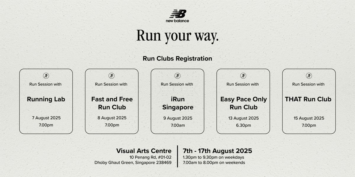 New Balance x Running Lab: Run Your Way Edition, 7 August | Event in Singapore | AllEvents