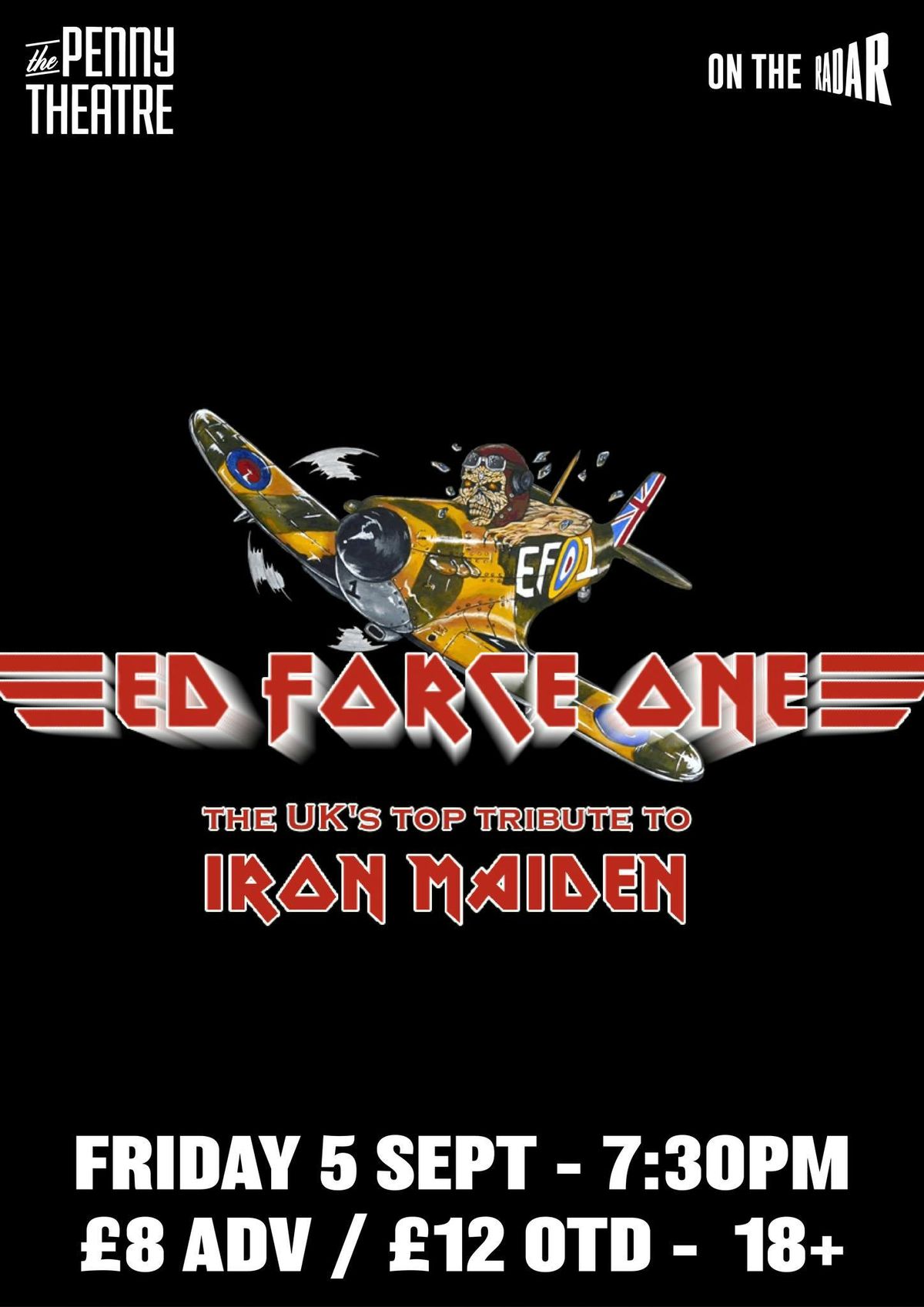 Leading Iron Maiden Tribute Ed Force One Live At The Penny Theatre, 5 September | Event in Canterbury | AllEvents