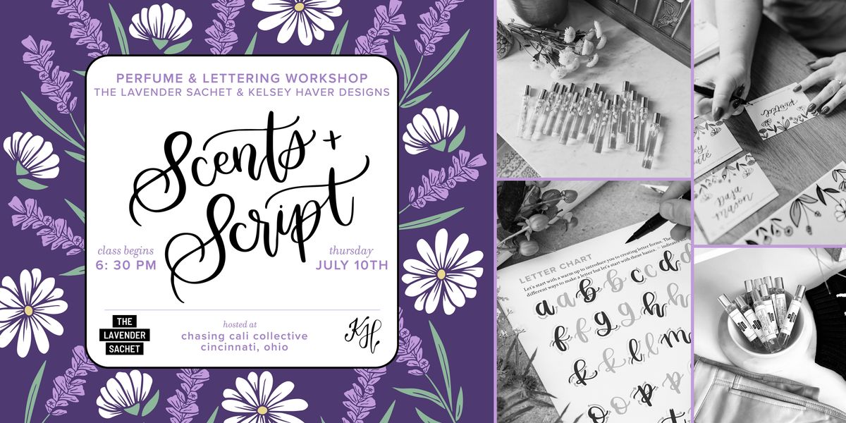 Scents & Script: Perfume & Lettering Workshop, 10 July | Event in Reading | AllEvents