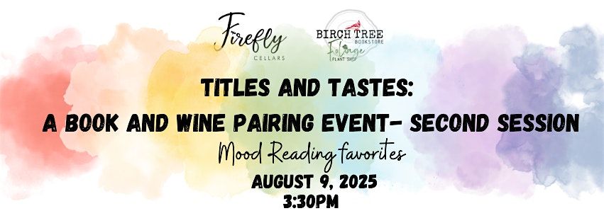 Titles and Tastes: A Book and Wine Pairing Event SESSION 2, 9 August | Event in Hamilton | AllEvents