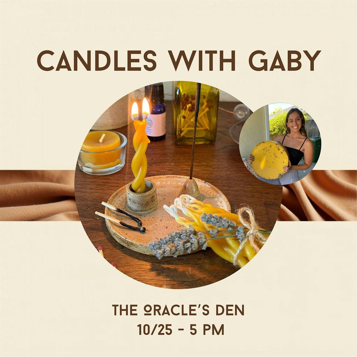 Candle Making Class: Twisting Flames, Weaving Intentions, 25 October | Event in Novato | AllEvents