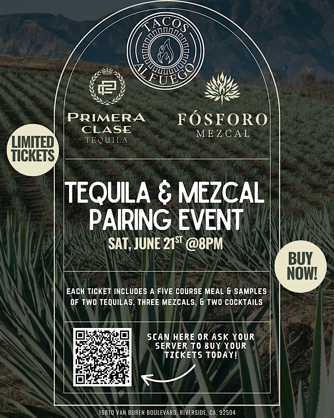 Tequila and Mezcal Pairing Event | Event in Riverside | AllEvents
