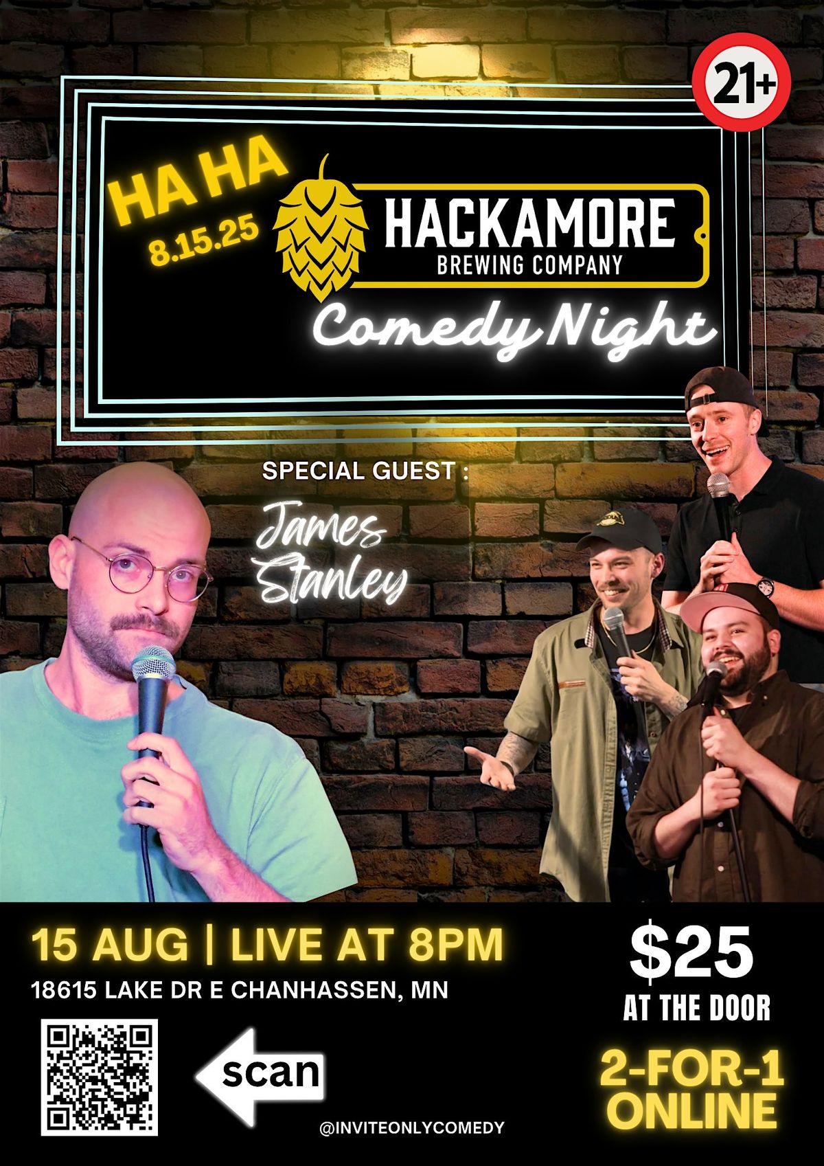 Ha Ha Hackamore with James Stanley, 15 August | Event in Chanhassen | AllEvents