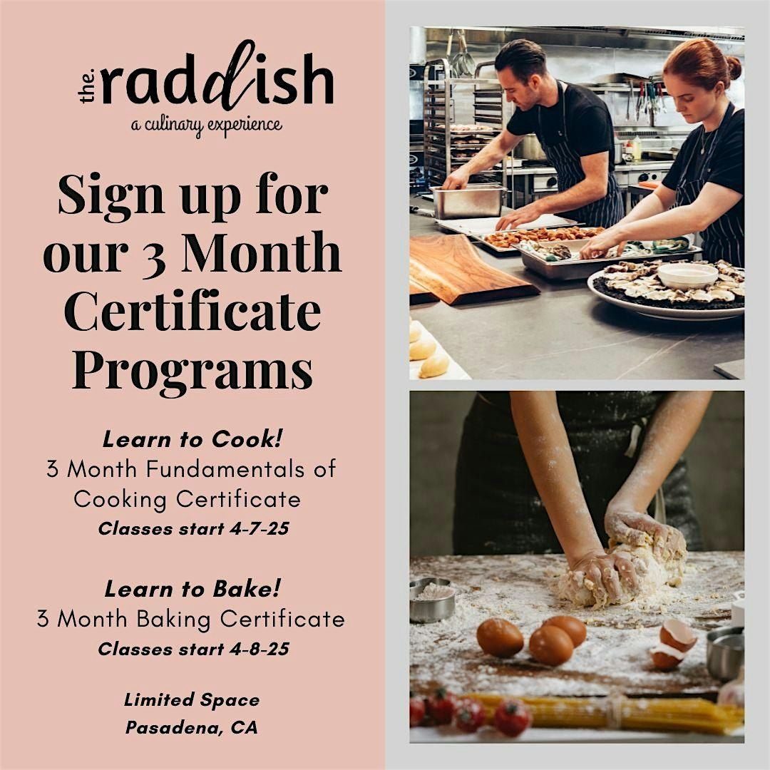 Copy of 3 Month Cooking Fundamentals Program, 19 July | Event in South Pasadena | AllEvents
