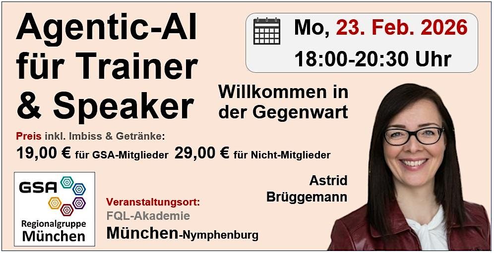Agentic-AI für Trainer & Speaker, 23 February | Event in München | AllEvents