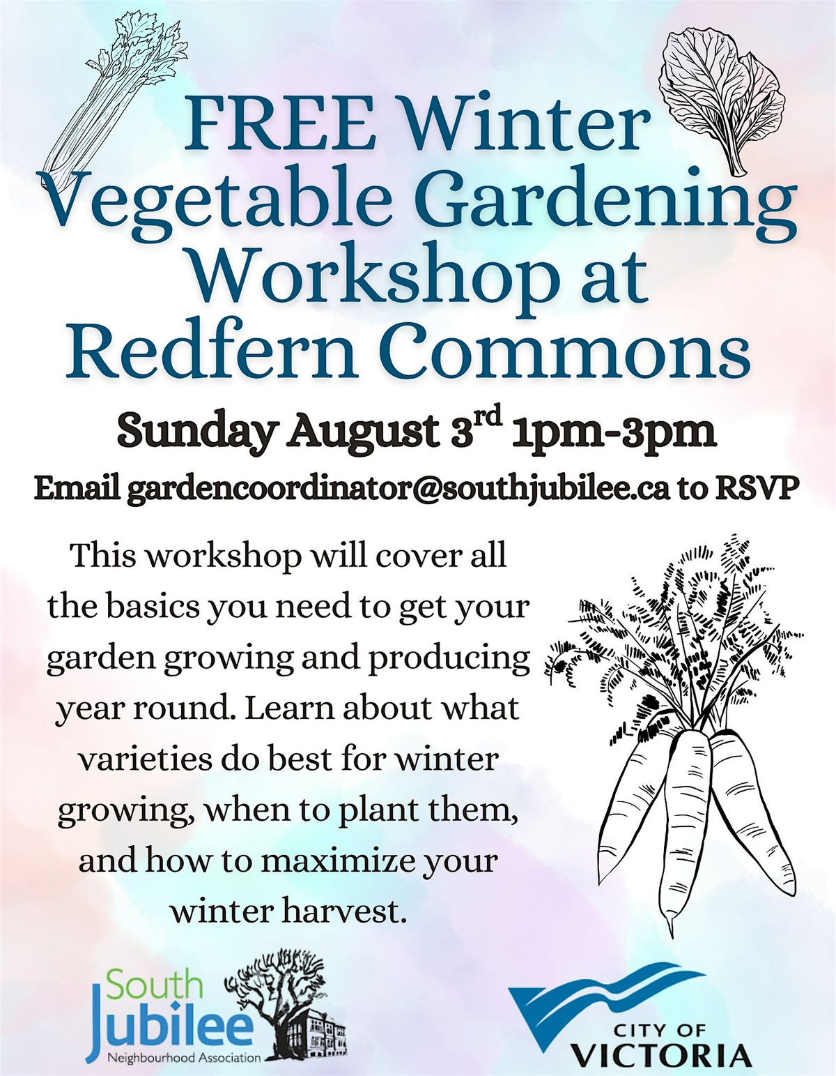 Winter Vegtable Gardening Workshop, 3 August | Event in Victoria | AllEvents