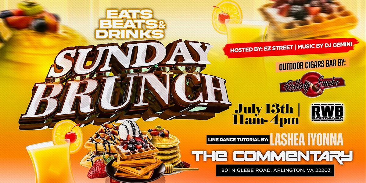 Eats, Beats, & Drinks Sunday Brunch, 13 July | Event in Arlington | AllEvents