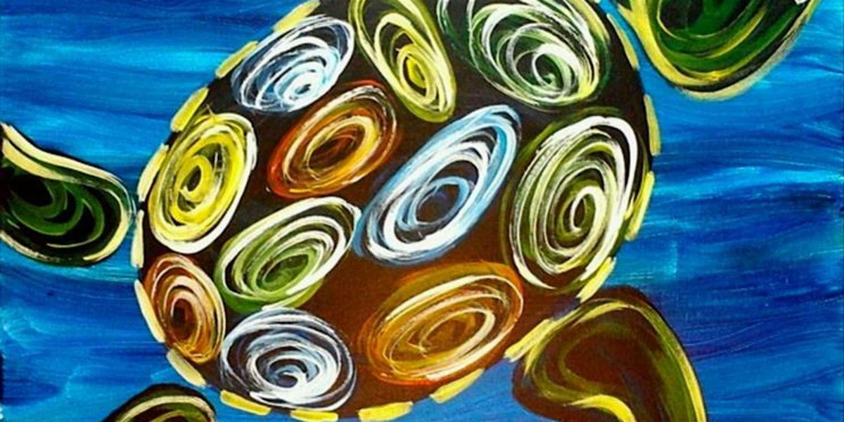 Radiant Neon Sea Turtle - Paint and Sip by Classpop!™, 10 July | Event in Pearland | AllEvents