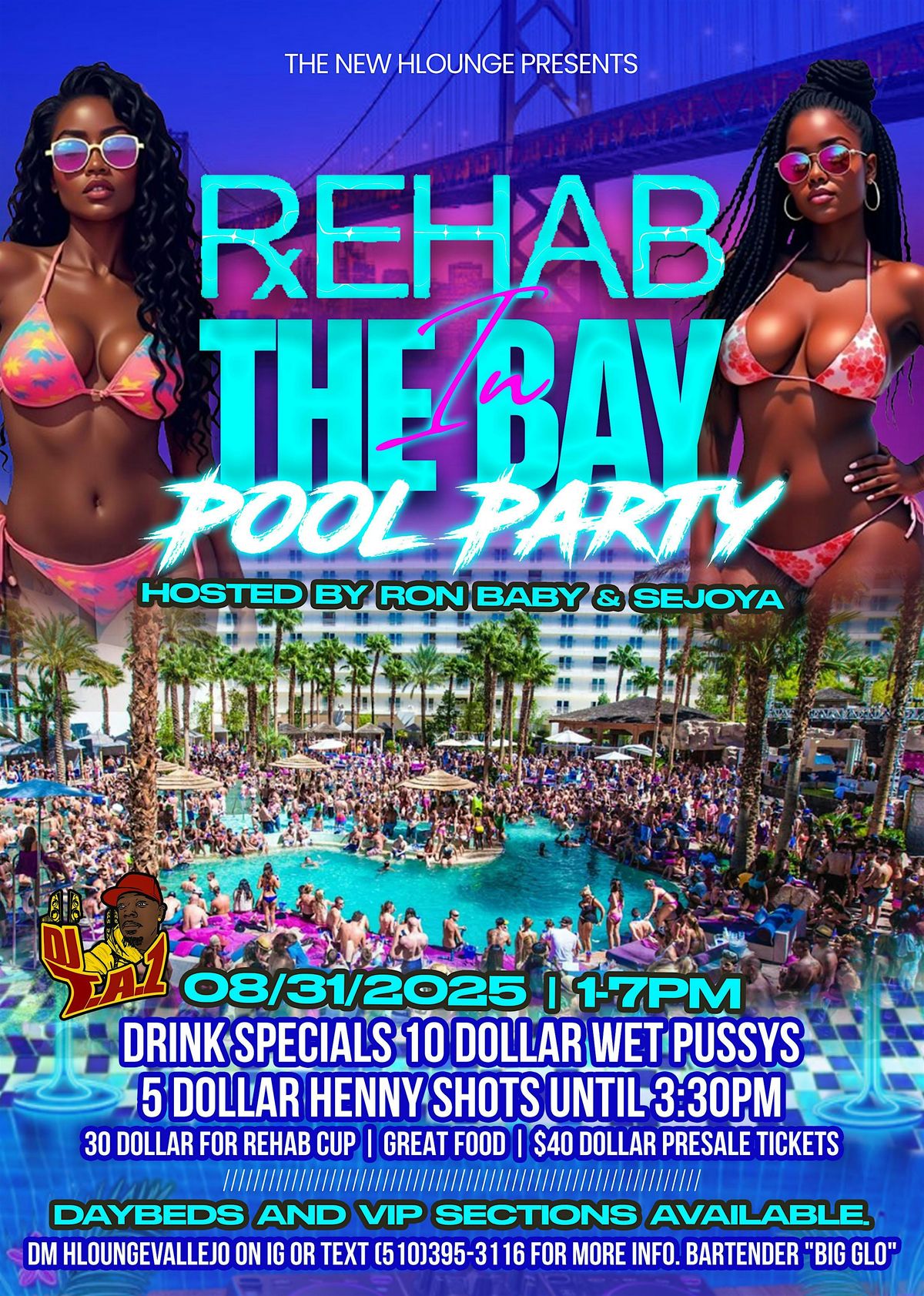 Rehab In The Bay Pool Party, 31 August | Event in Suisun City | AllEvents