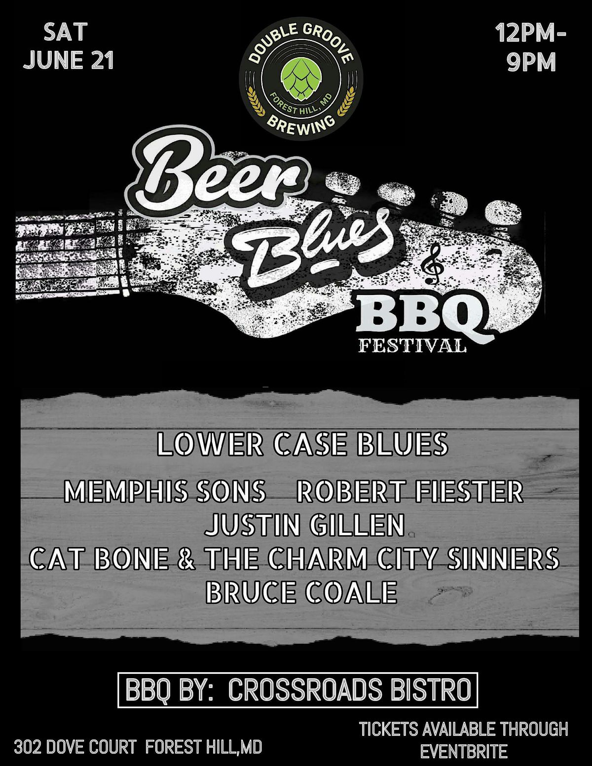 Double Groove Brewing Beer, Blues, & BBQ Festival, 21 June | Event in Bel Air North | AllEvents