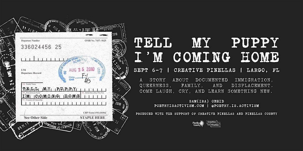 Tell My Puppy I'm Coming Home, 6 September | Event in Largo | AllEvents