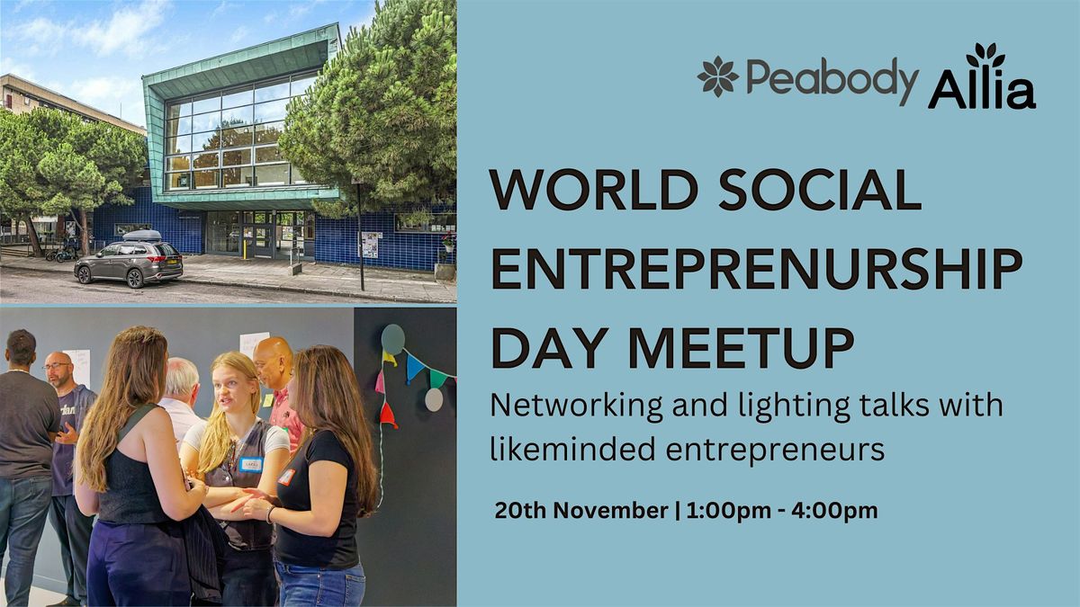 World Social Entrepreneurship Day - Networking and Talks, 20 November | Event in London | AllEvents