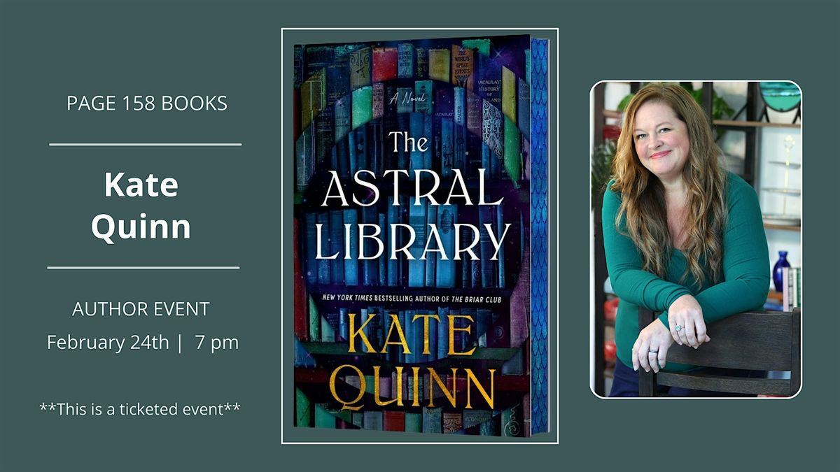 Author Event: Kate Quinn, 24 February | Event in Wake Forest | AllEvents