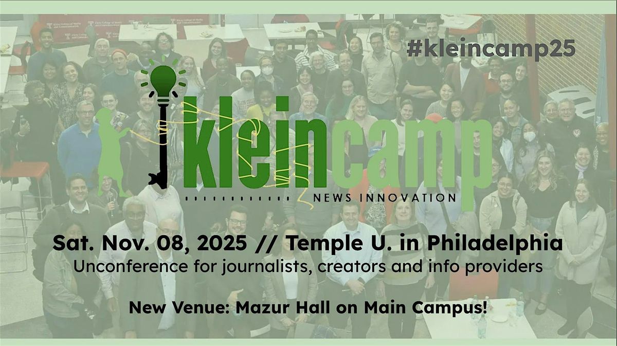 16th annual Klein News Innovation Camp, 8 November | Event in Philadelphia | AllEvents