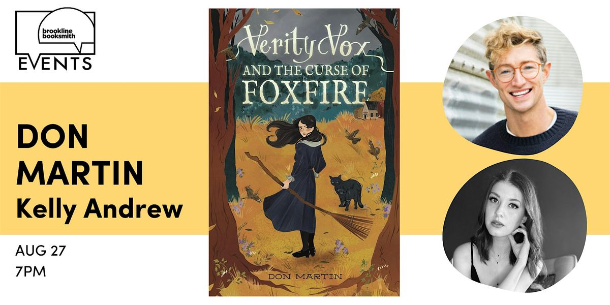 Don Martin with Kelly Andrew: Verity Vox and the Curse of Foxfire, 27 August | Event in Brookline | AllEvents