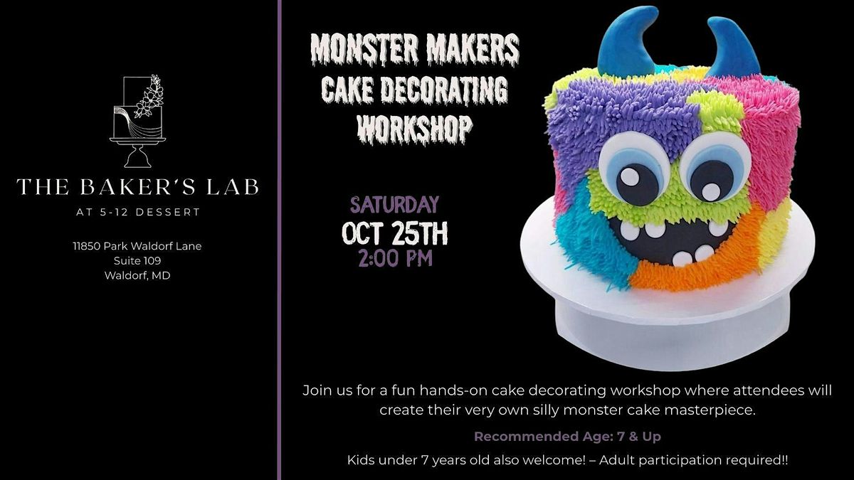 Monsters Makers Cake Decorating Workshop, 25 October | Event in Waldorf | AllEvents