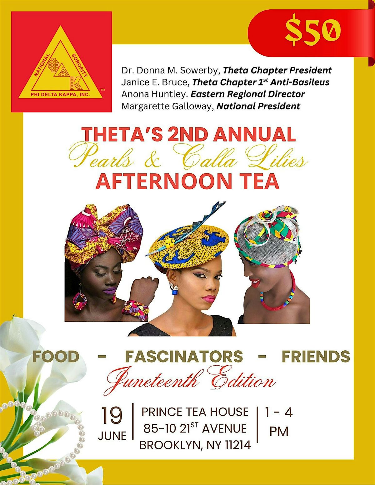 NSPDK, Inc. Theta Chapter's Second Annual Afternoon Tea Juneteenth Edition, 19 June | Event in Brooklyn | AllEvents