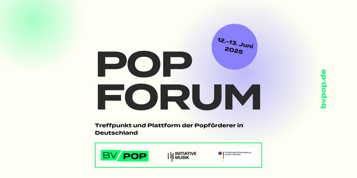 POP FORUM, 12 June | Event in Chemnitz | AllEvents