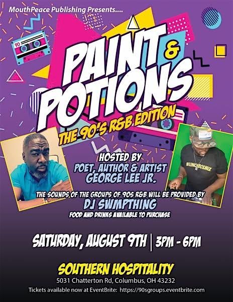 The 90s R&B Group Edition Of Paint, Poetry & Potions, 9 August | Event in Columbus | AllEvents