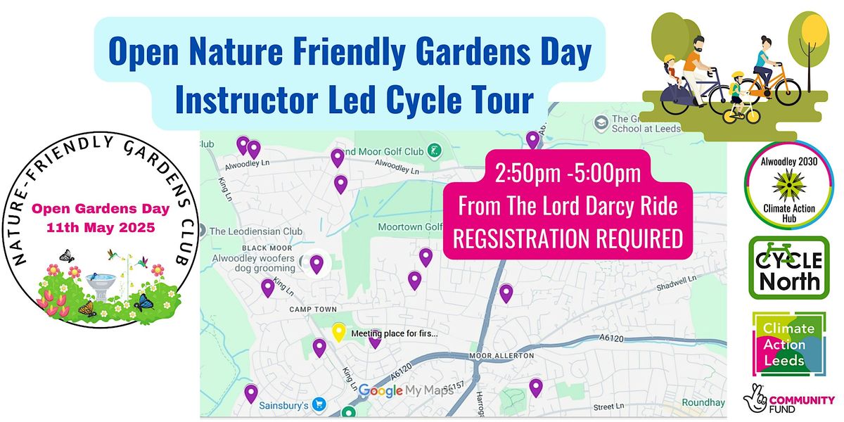Instructor Led Cycling Ride Around Open Gardens Day Sites -, 11 May | Event in Leeds | AllEvents