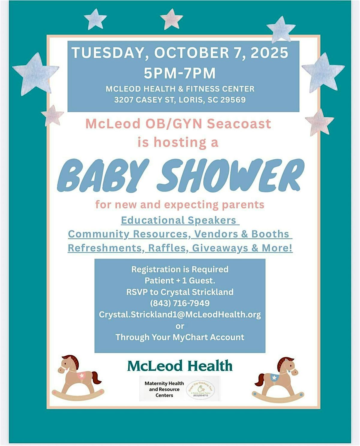 Maternity Health and Resource Cts.  with Healthy Blue of SC at Mcleod OBGYN, 7 October | Event in Loris | AllEvents