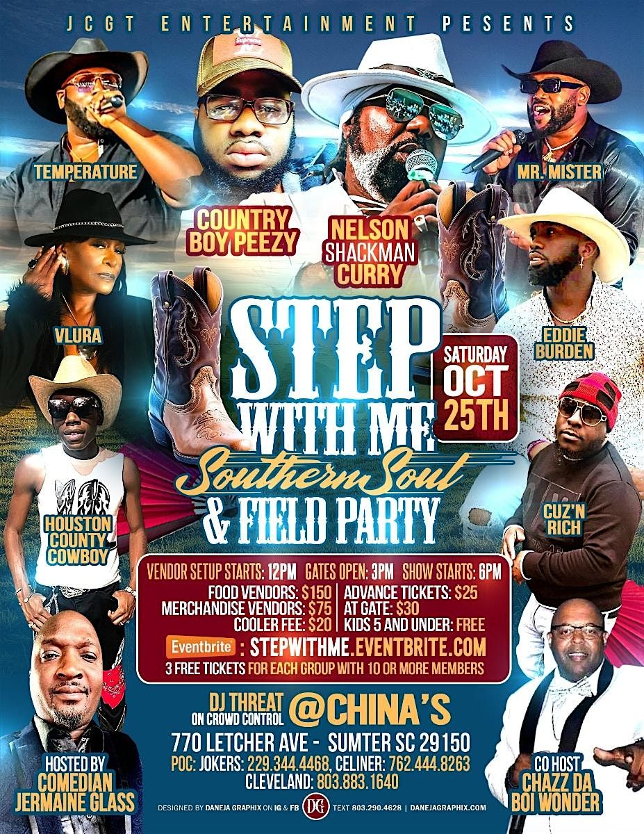 Step With Me Southern Soul & Field Party, 25 October | Event in Sumter | AllEvents