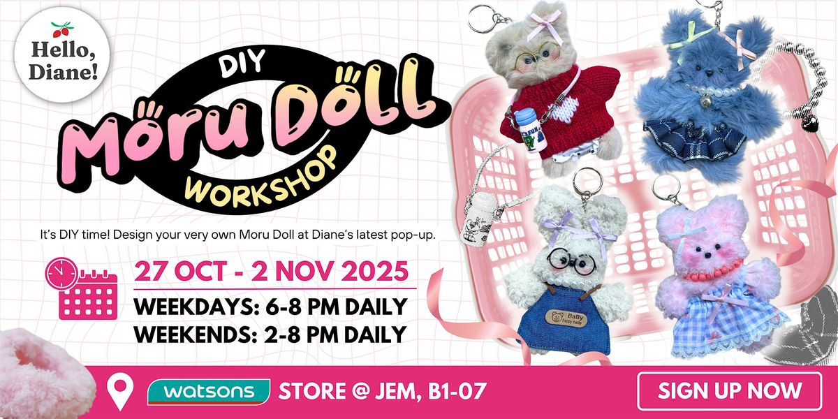 DIY Moru Doll Workshop with Hello, Diane! | Event in Jurong | AllEvents