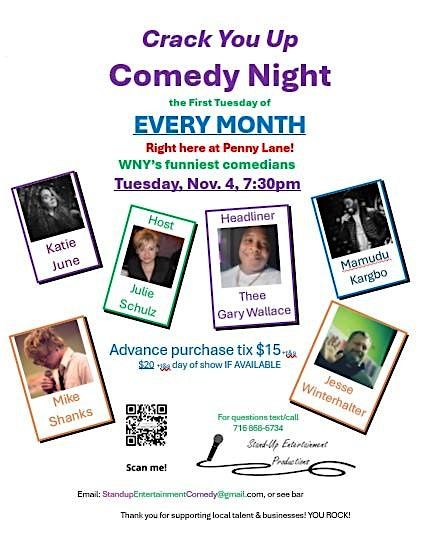 Crack You Up Monthly Comedy Night, 4 November | Event in Clarence | AllEvents