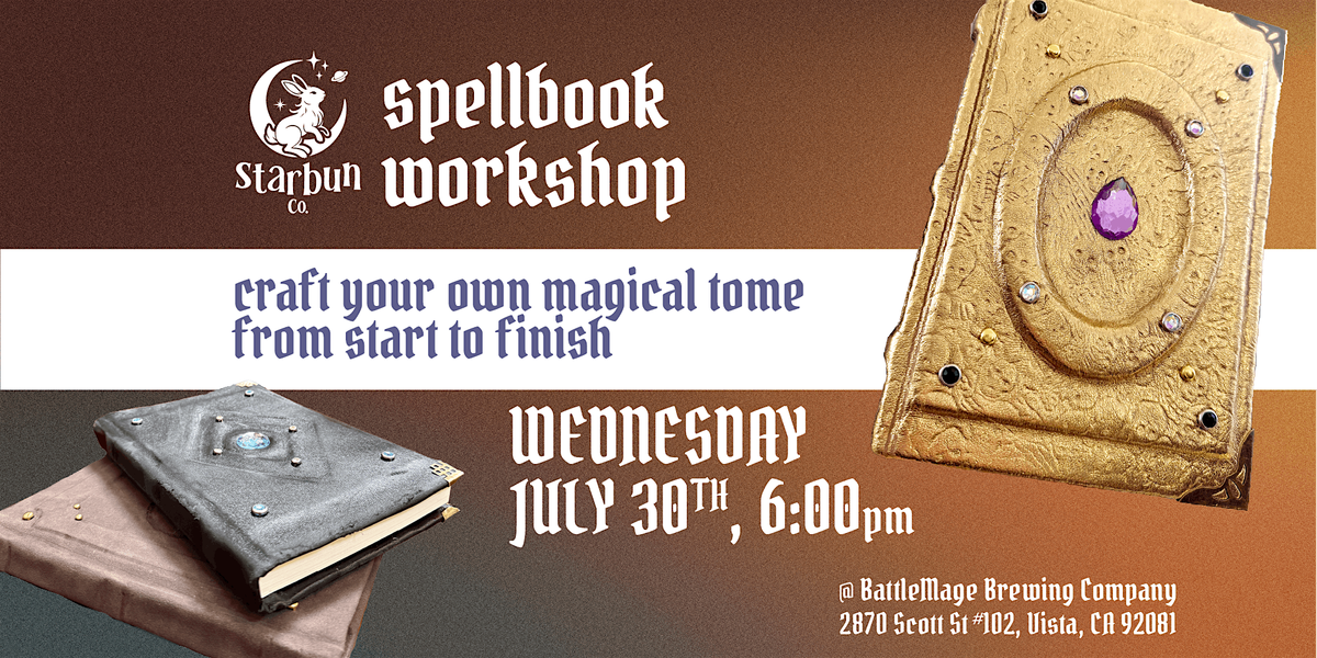 Spellbook Workshop, 30 July | Event in Vista | AllEvents