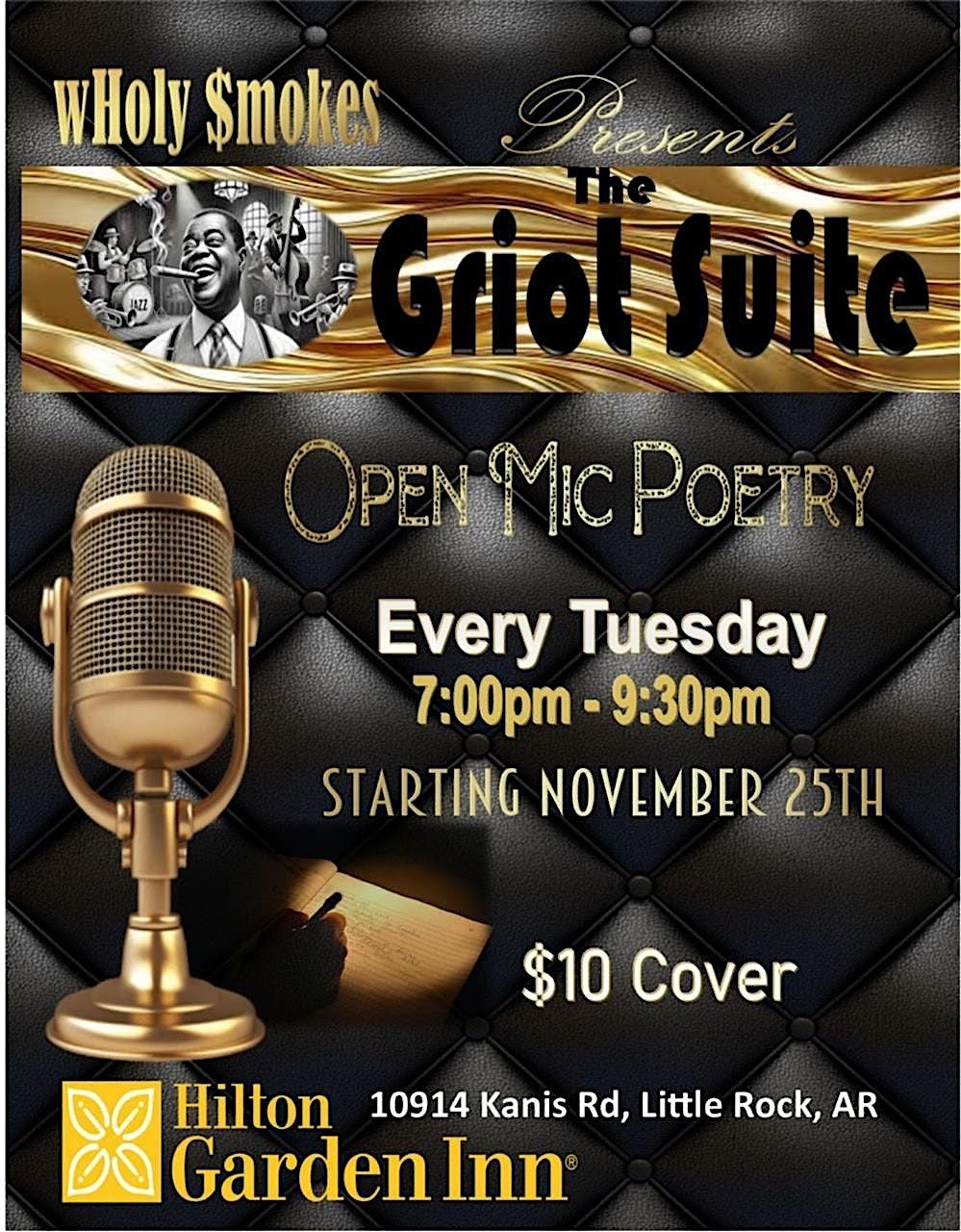 wHoly Smokes Presents Open Mic Poetry Nights, 2 December | Event in Little Rock | AllEvents