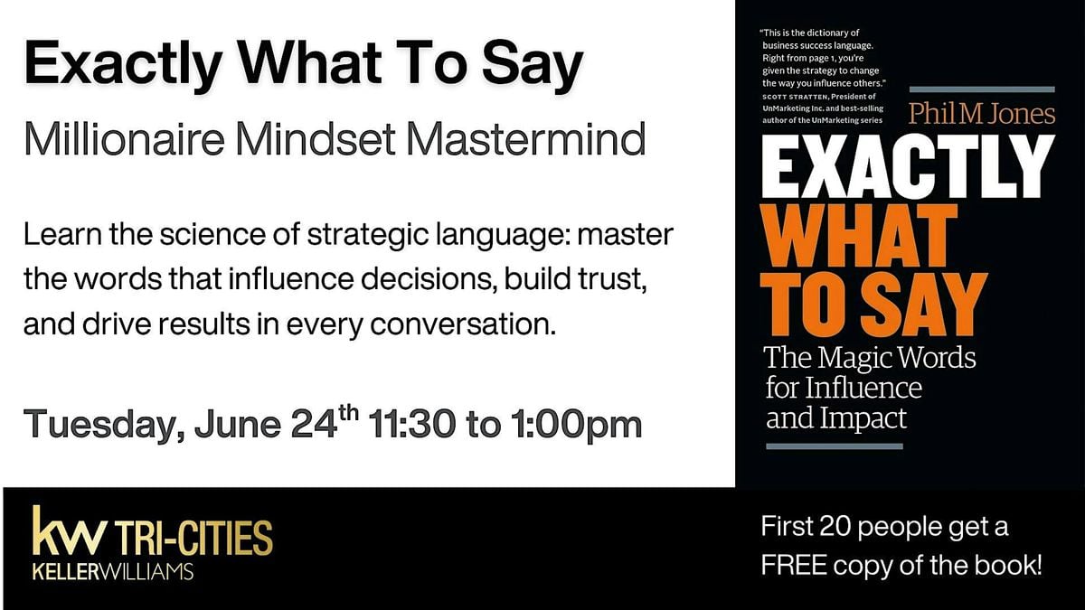 Exactly What to Say Workshop, 24 June | Event in Kennewick | AllEvents