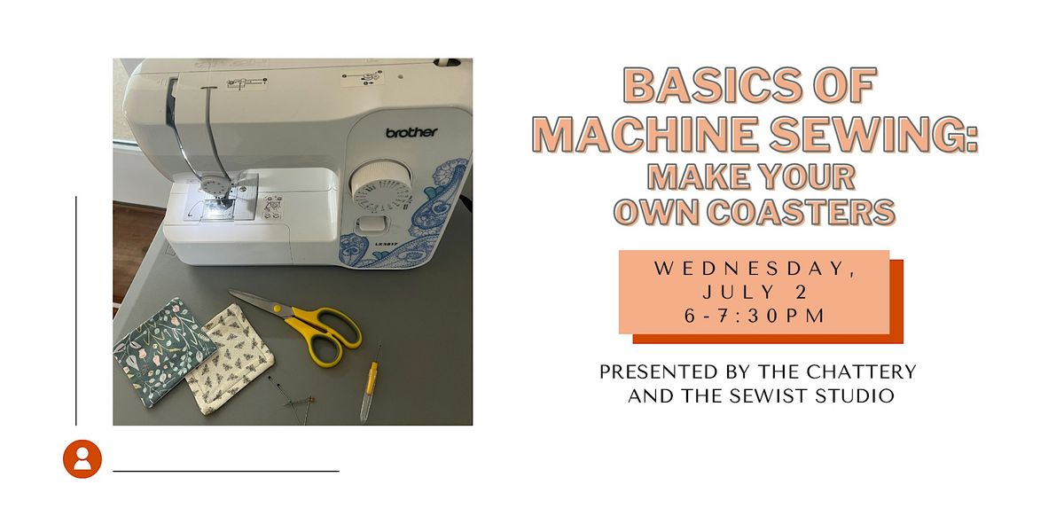 Basics of Machine Sewing: Make Your Own Coasters, 2 July | Event in Chattanooga | AllEvents