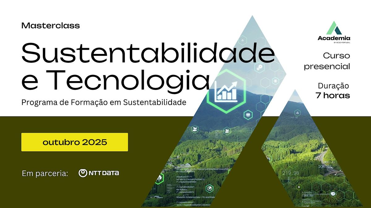 Masterclass Sustentabilidade e Tecnologia, 14 October | Event in Lisboa | AllEvents
