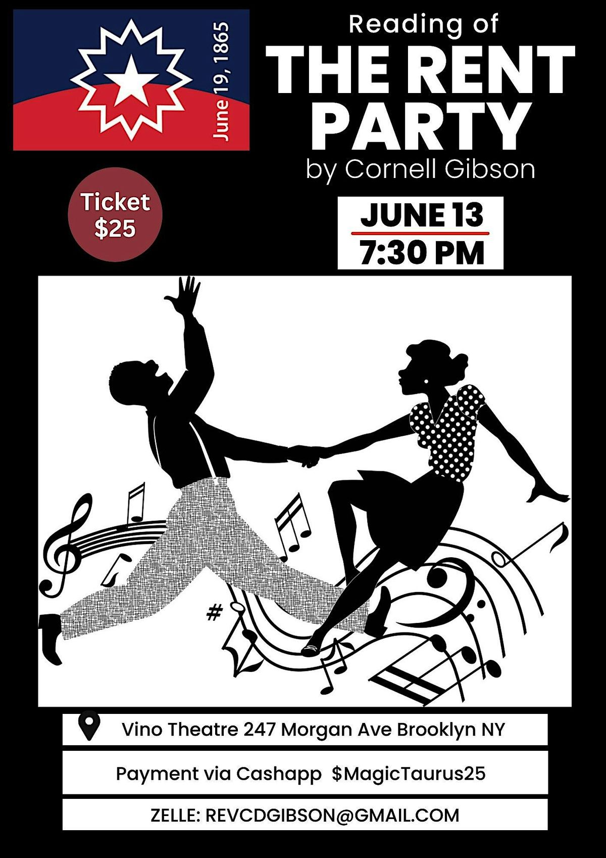 Reading of the play   The Rent Party, 13 June | Event in Brooklyn | AllEvents