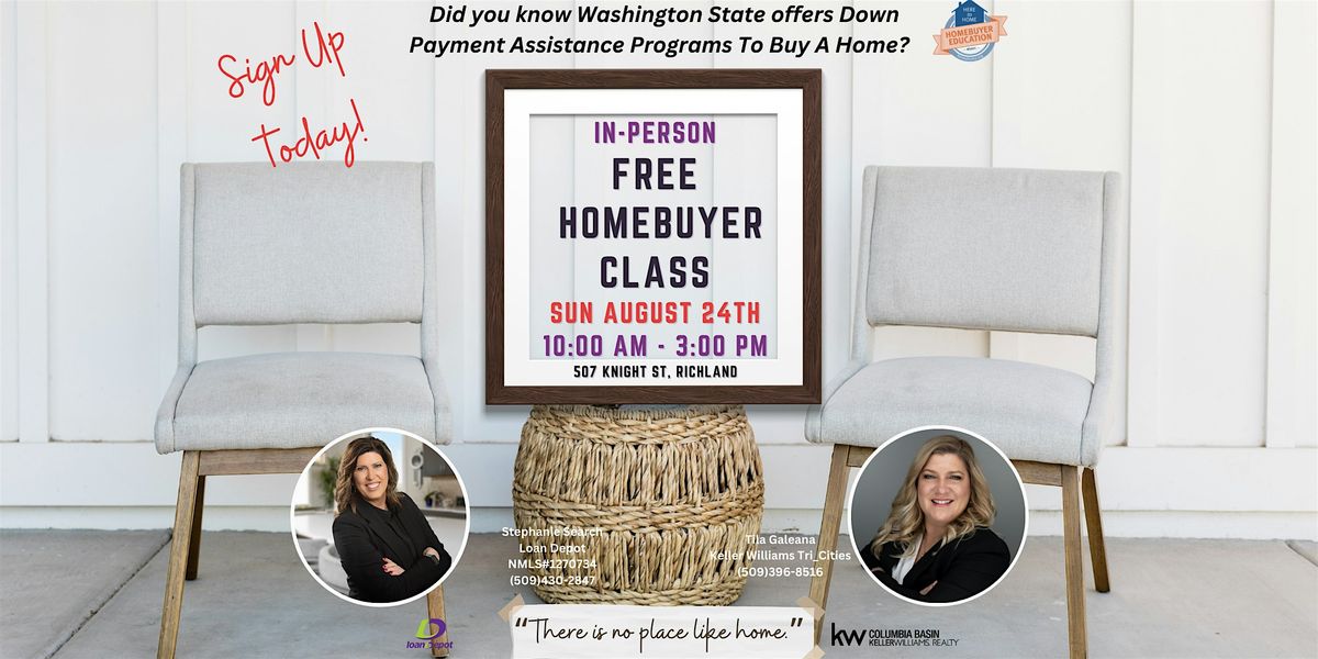 Free Homebuyer Class - WSHFC Sponsored - August 24th 2025, 24 August | Event in Richland | AllEvents