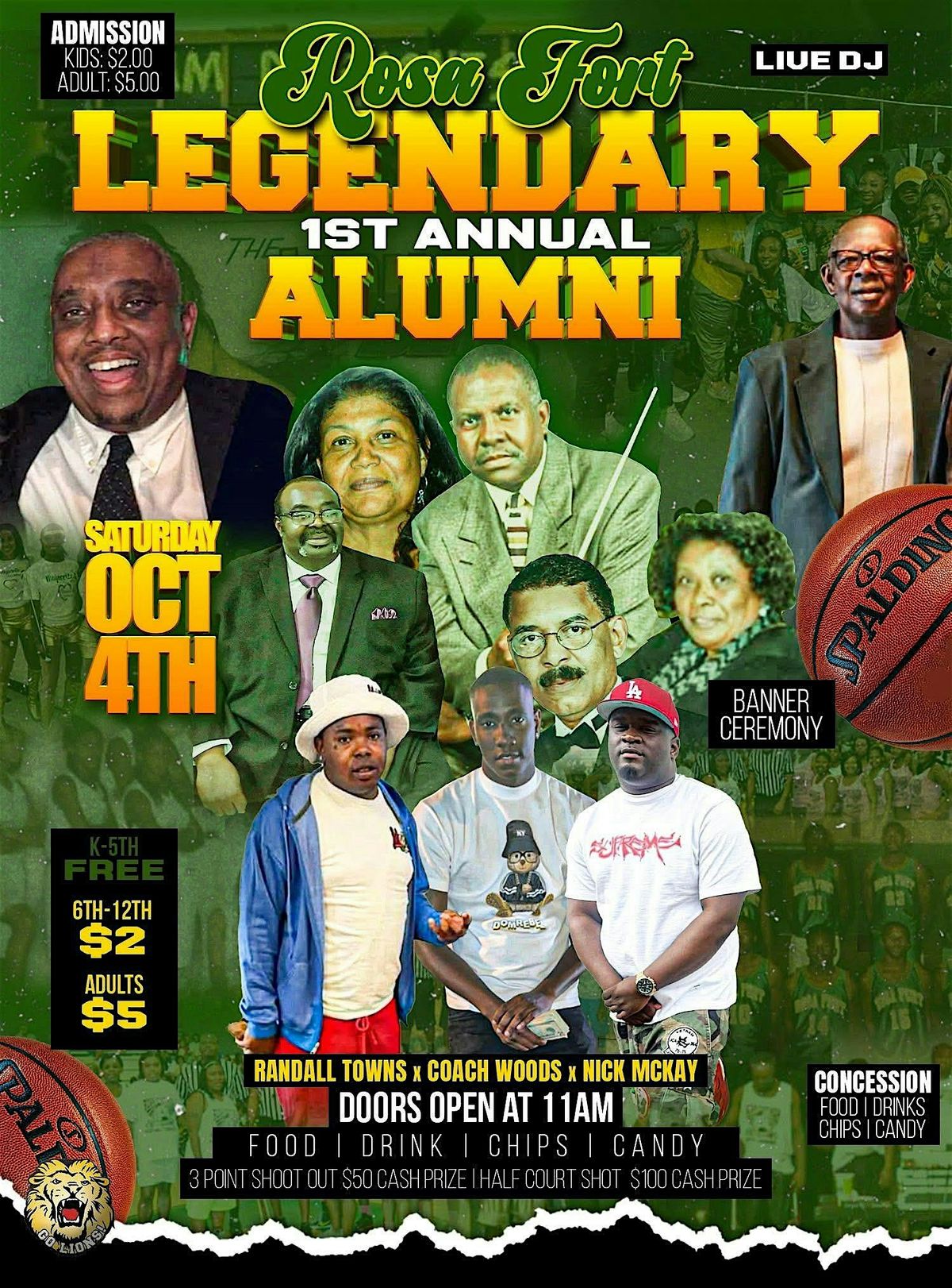 Rosa Fort Legendary 1st Annual Alumni Game, 4 October | Event in Tunica | AllEvents