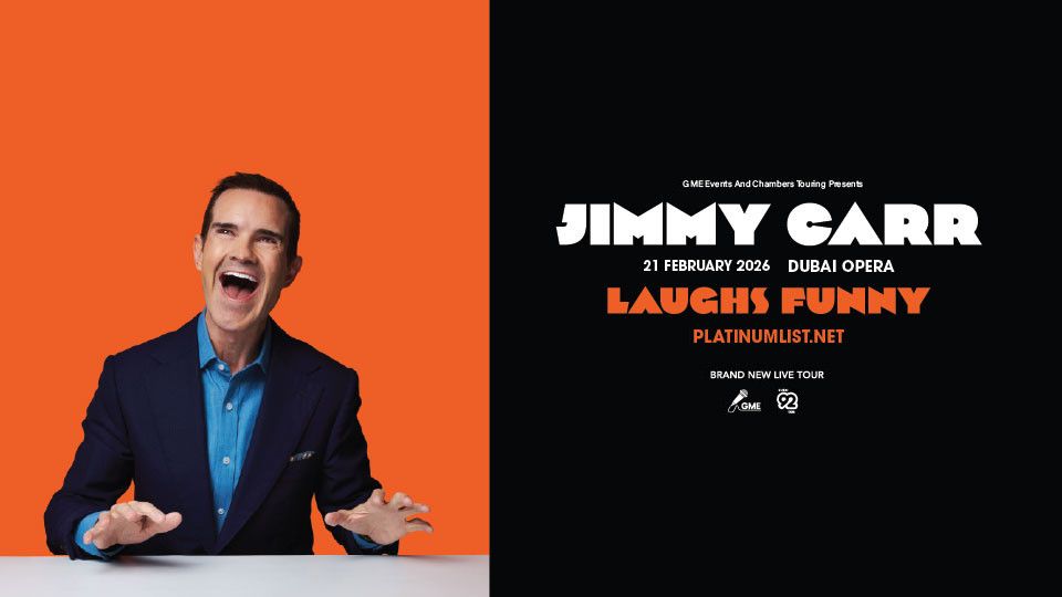 Jimmy Carr ‘Laughs Funny’ Live at Dubai Opera, 21 February | Event in Dubai | AllEvents