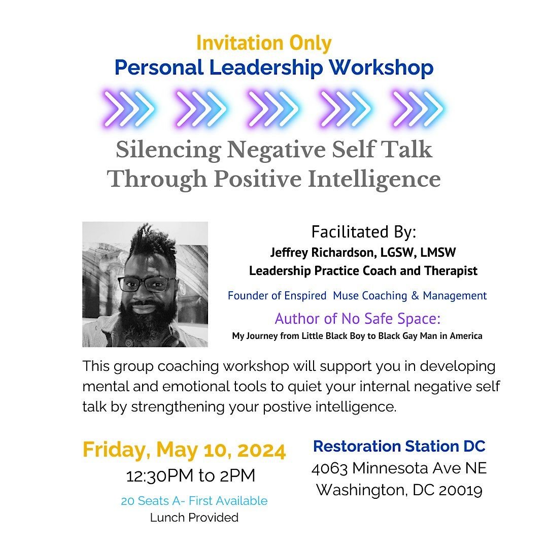 Stopping Self Sabotage Through Positive Intelligence | Event in Washington | AllEvents