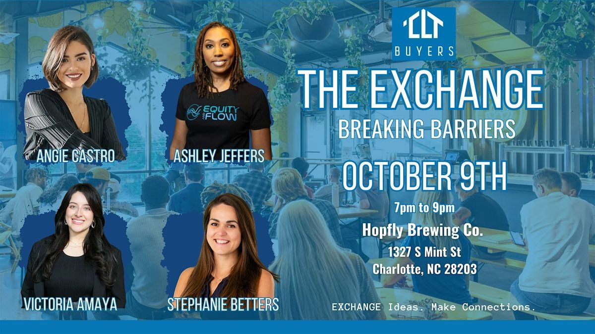 The Exchange: Breaking Barriers, 9 October | Event in Charlotte | AllEvents